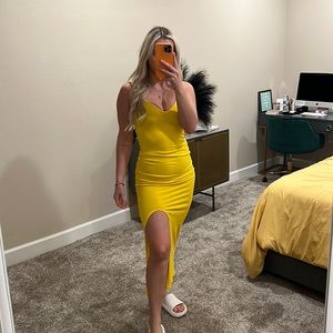 Fashions Nova Yellow Dress Size Small